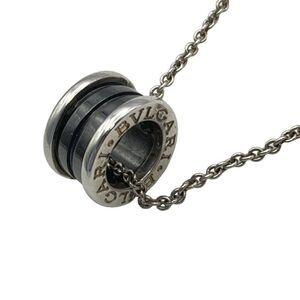 Bvlgari Necklace B-zero1 Save The Children Silver X Black New Shape